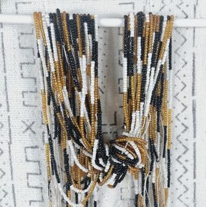 "Lavish" Adjustable African Waist Beads Gold